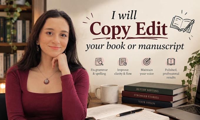 copy edit your book or manuscript
