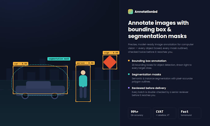 annotate images with bounding box and segmentation masks