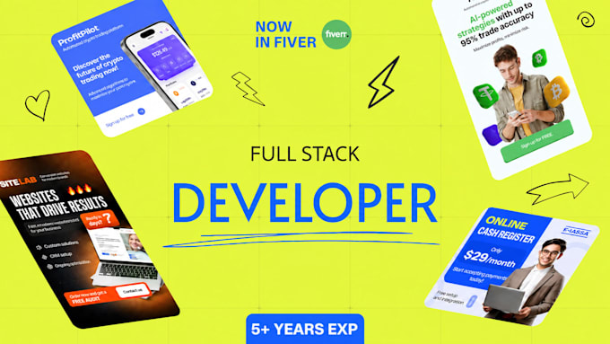 build full stack and front end website developments
