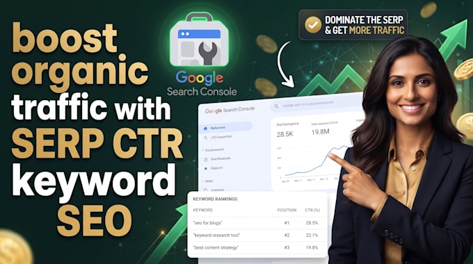 boost organic traffic with serp CTR keyword SEO