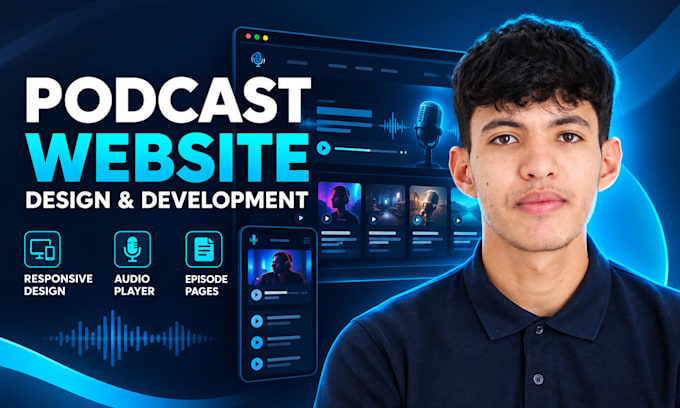 build a responsive podcast website with an episode player