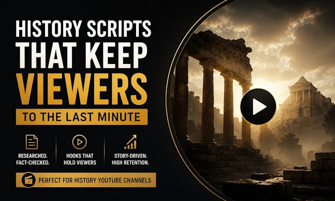 write viral history youtube documentary scripts
