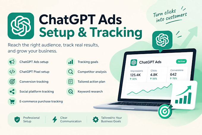 set up chatgpt ads, pixel, conversion API and tracking