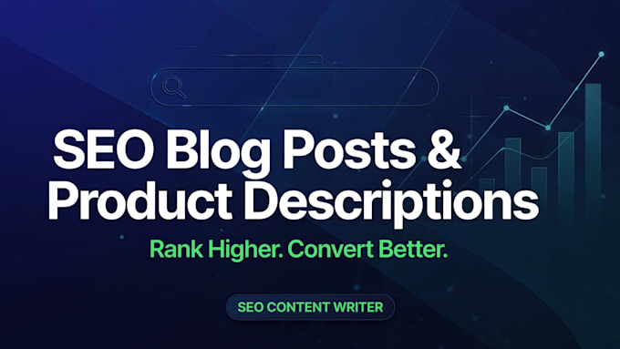 write SEO blog posts and product descriptions that rank and convert
