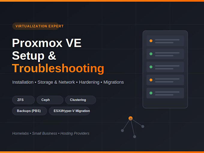 set up, configure, and troubleshoot your proxmox ve server