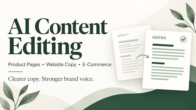 edit ai generated product descriptions and ecommerce content