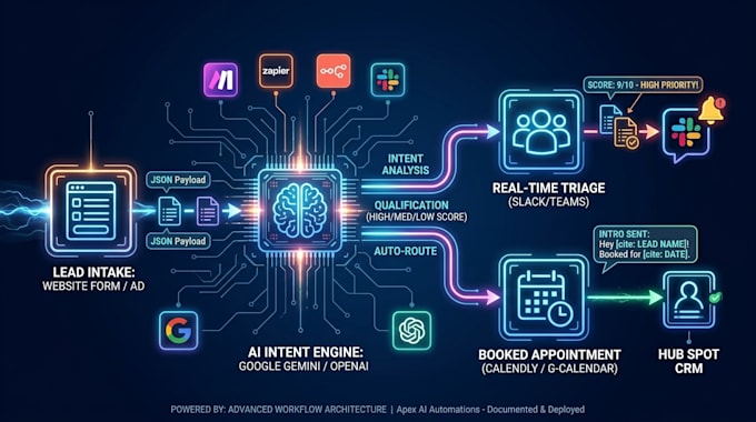 build an ai lead qualification and booking workflow automation