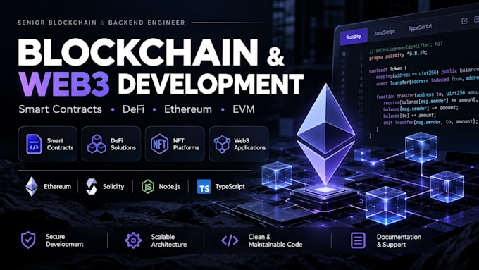 secure blockchain, web3, smart contract and backend solutions