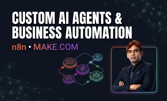 build ai agents and business automation using n8n and make