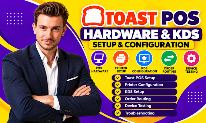 configure toast pos hardware printers kds setup and installation