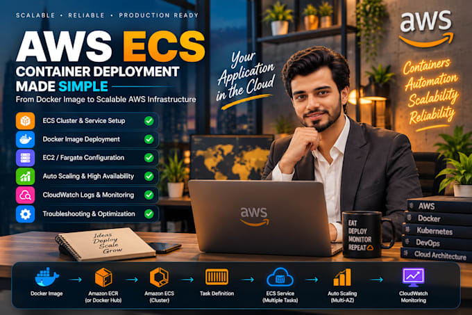 deploy and configure your AWS ecs docker containers