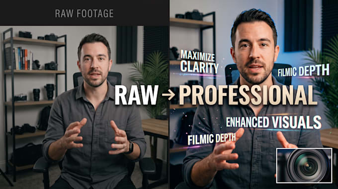 edit long form talking head youtube video, ads video editing