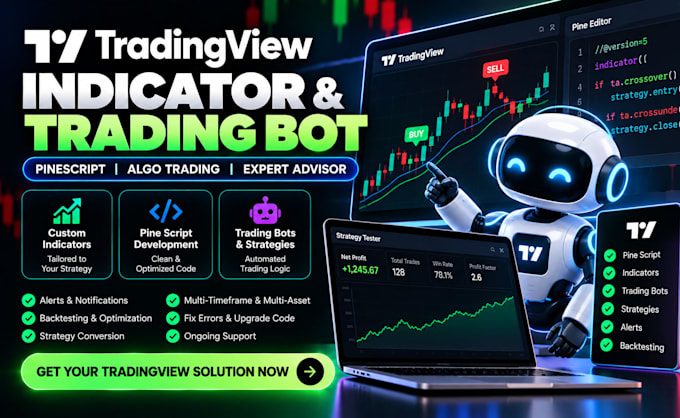 code tradingview indicator pinescript trading bot algo trading advisor