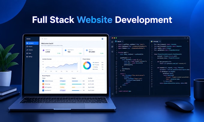 build rebuild custom website development full stack front end back end developer