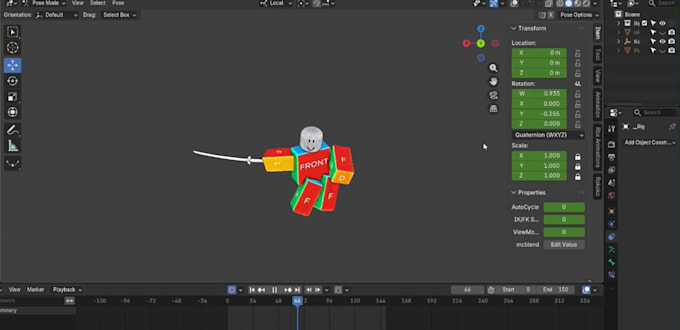 create roblox r6, r15 combat animations, sword,  rigging and anime combo moves
