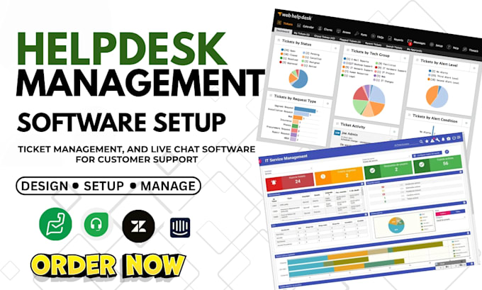 setup help desk customer support software via freshdesk zendesk intercom