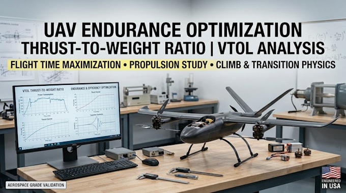 uav endurance optimization thrust weight ratio vtol analysis