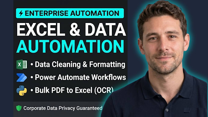 do power automate excel data cleaning python data script PDF to excel vba macro