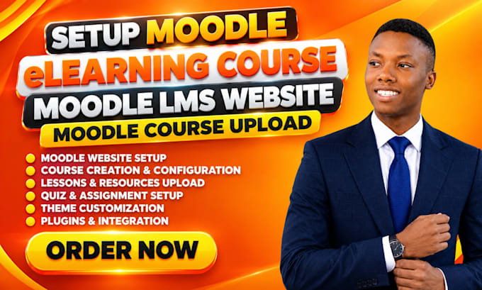 setup moodle elearning course moodle lms website moodle course upload