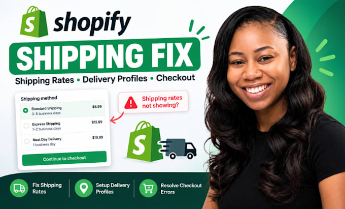 shopify shipping rates fix delivery profiles checkout errors