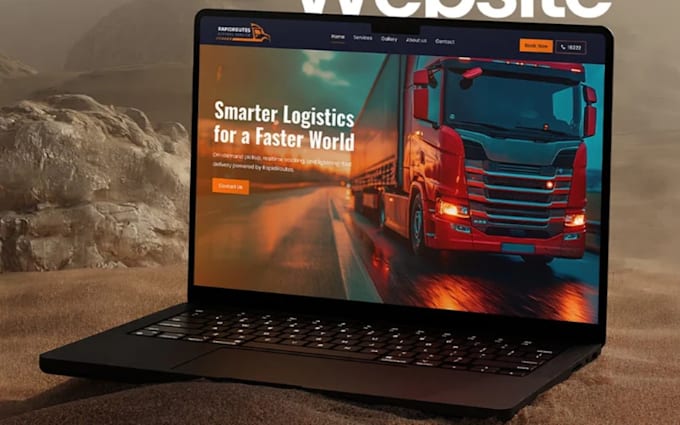 design professional premium logistics website