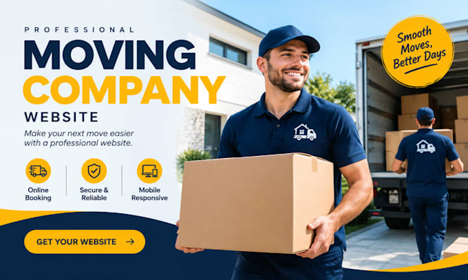 design a professional moving company website that gets more leads
