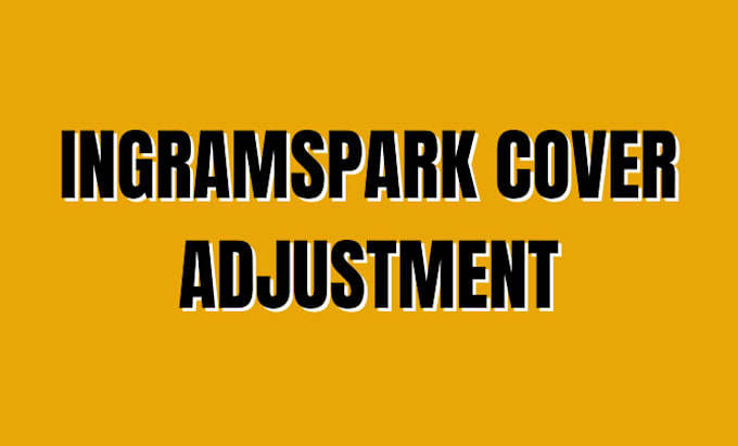 adjust your book cover to an ingramspark print ready template
