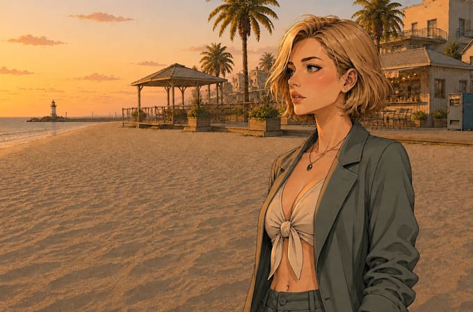 create anime fantasy splash art and game concept art for visual novels