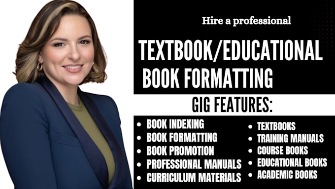 professionally format your textbook training manual or educational book