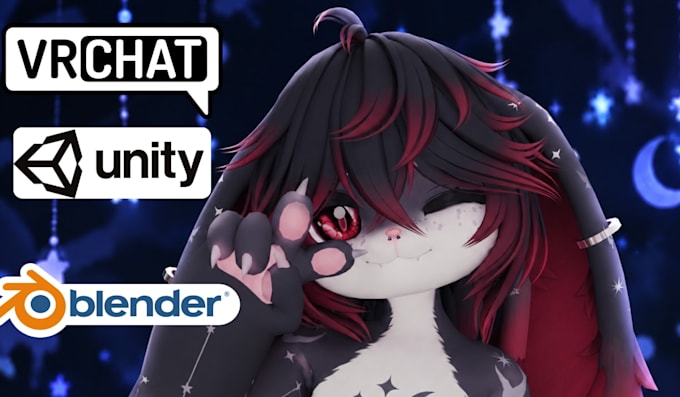 create nsfw vrchat avatars, vrc character models, avatar rigging, unity setup