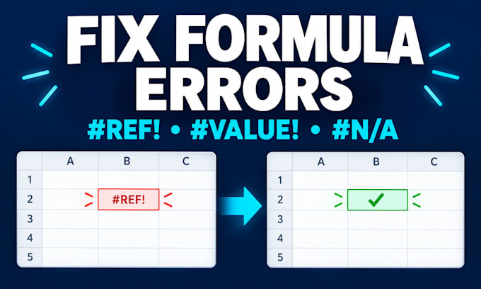 fix excel and google sheets formula errors