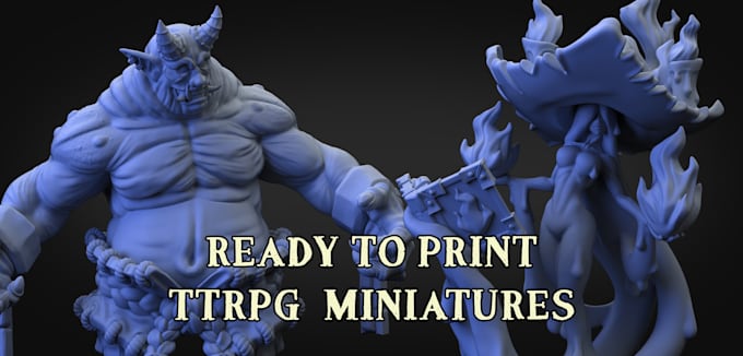 sculpt your custom miniature stl for 3d printing
