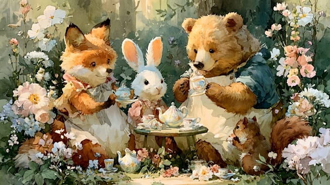 illustrate your children book with charming artwork