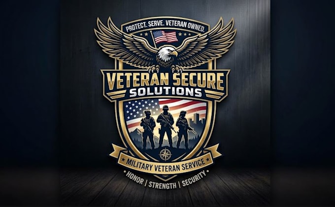 create security military veteran logo for you