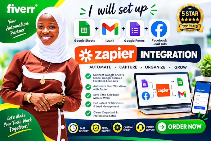 set google sheet, forms, facebook leads ads up, gmail and zapier integration