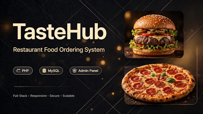 develop a complete food ordering website with admin panel