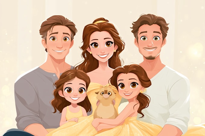 design charming cartoon characters for children