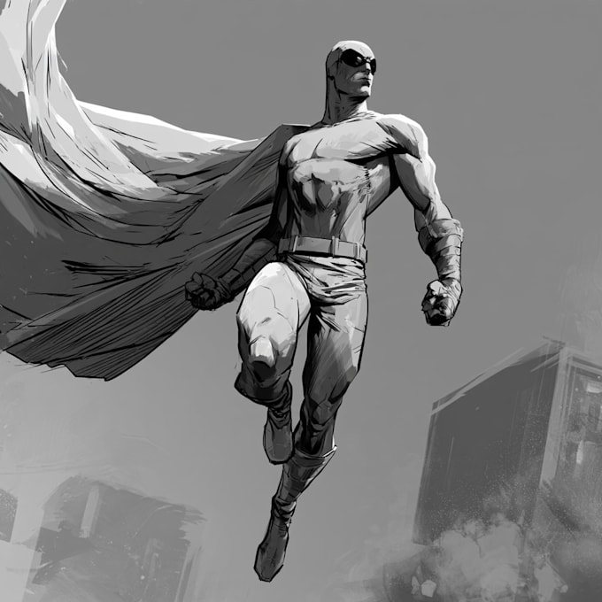 superhero character for comics