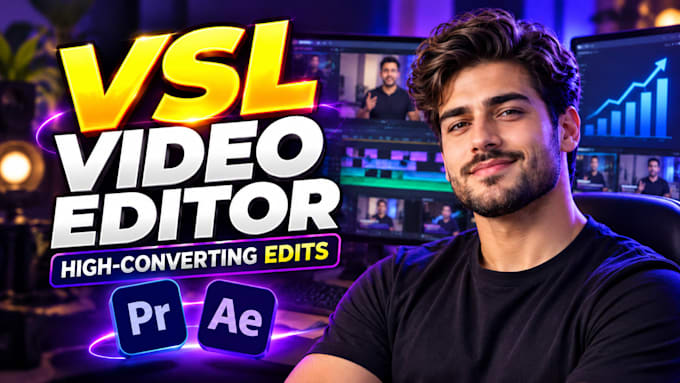 be your vsl editor for talking head and video sales letter editing