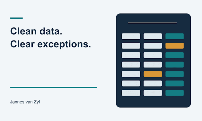 clean and reconcile excel data with a documented QA report