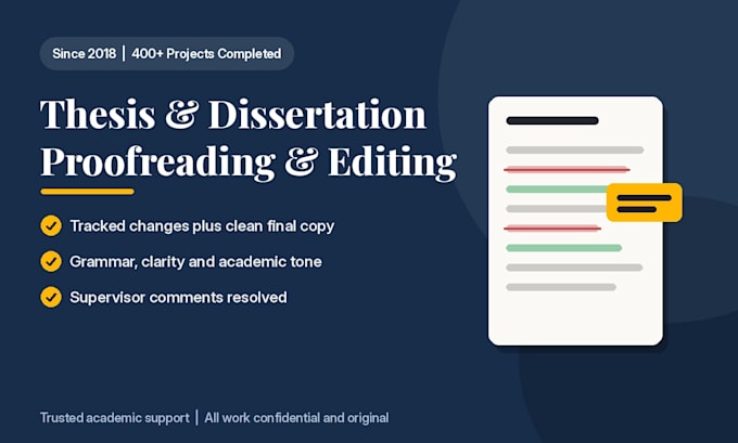 proofread and edit your dissertation with tracked changes