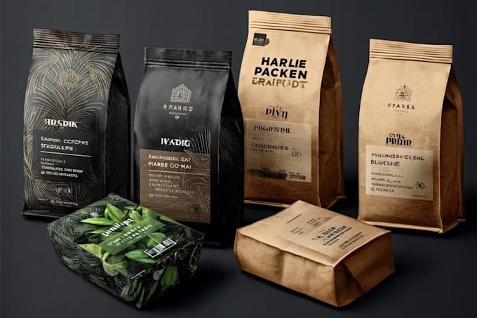 create coffee label and packaging design