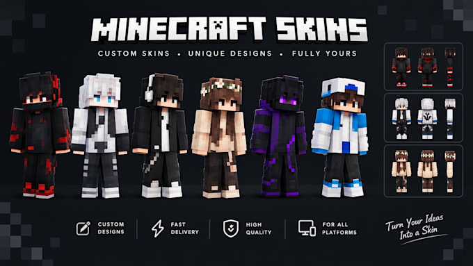 create custom minecraft skins