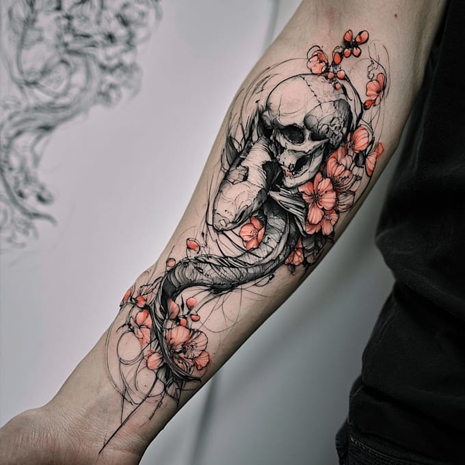 create a minimalist fine line tattoo design for you