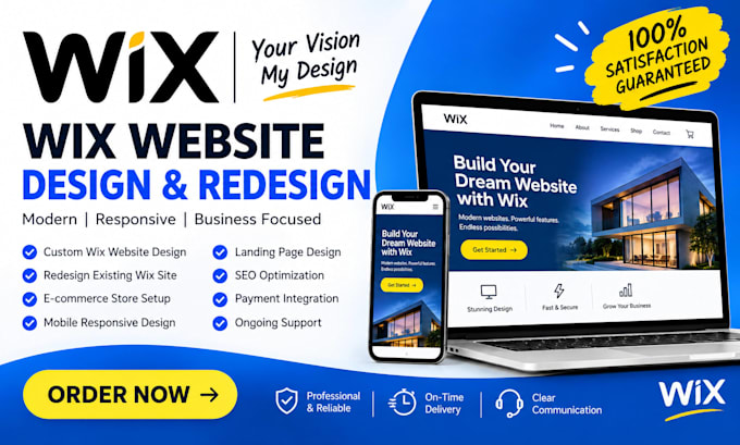 design and develop wix website