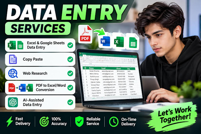 accurate data entry and web search