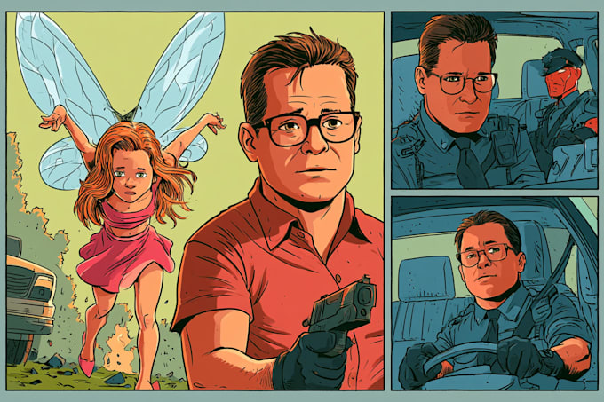 make comic illustrations for publishing