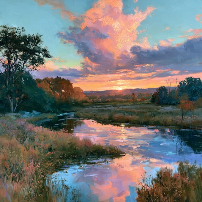 landscape oil painting art