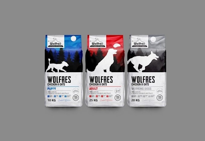 do product packaging box package label pouch with mockup