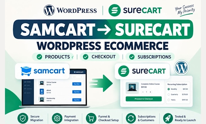 build surecart wordpress ecommerce store fix checkout issues website migration